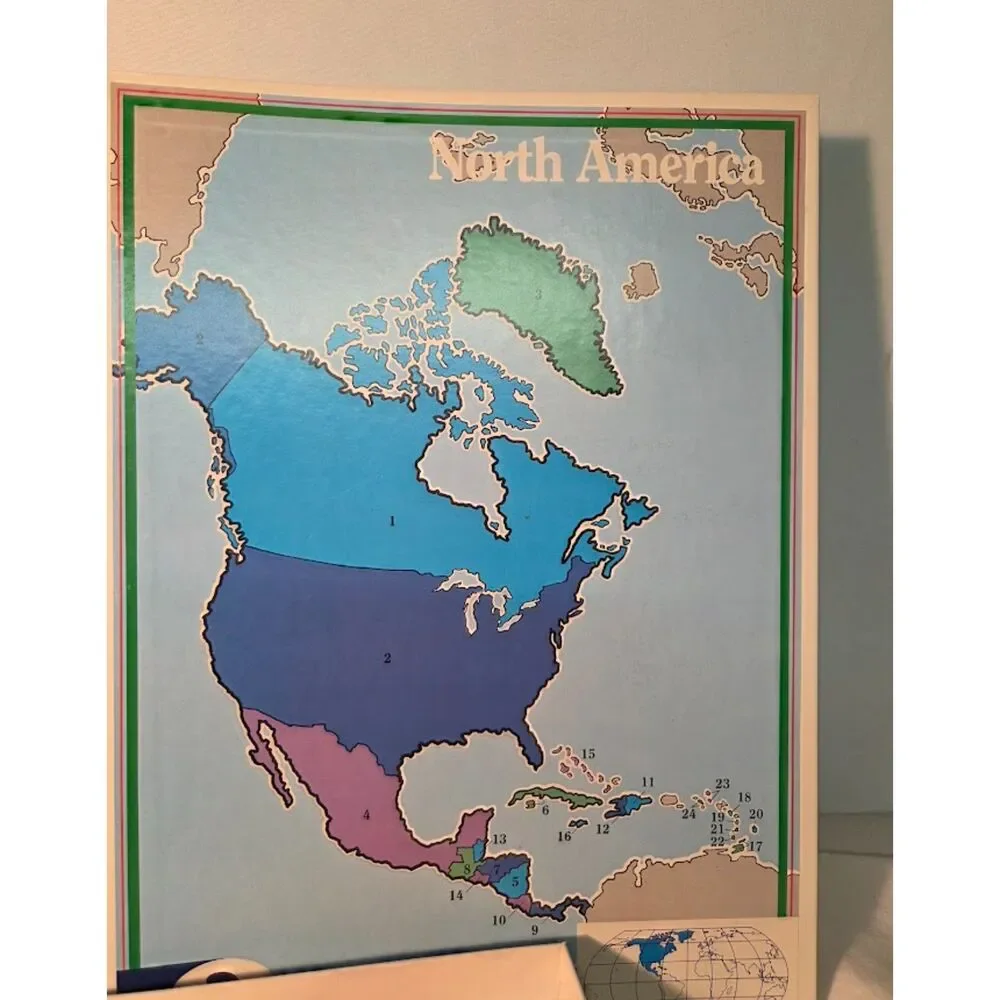 Where in the World Board Game Vintage Geography Educational Game